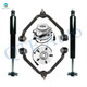 Set of 6 Front Upper Wheel Hub Bearing Assembly-Control Arm Ball Joint-Shock Absorber For 2003-2009 Mazda B4000