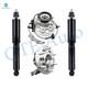 Set of 4 Front Wheel Hub Bearing Assembly-Shock Absorber For 2004-2008 Chevrolet Colorado 4WD