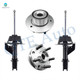 Set of 4 Front Wheel Hub Bearing Assembly-Suspension Strut Assembly For 1986-1989 Dodge Lancer