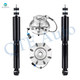 Set of 4 Front Wheel Hub Bearing Assembly-Shock Absorber For 2007-2010 Chevrolet Silverado 3500 HD Monotube Performance Upgrade