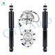 Set of 4 Front Wheel Hub Bearing Assembly-Shock Absorber For 2007-2013 Chevrolet Suburban 2500