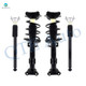 Set of 4 Front Quick Complete Strut-Coil Spring Assembly-Rear Complete Shock Absorber Kit For 2008-2014 Mercedes-Benz C350 RWD
