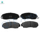 Set of 12 Front 296mm-Rear 305mm Brake Disc Rotors-Ceramic Brake Pad Kit For 2007-2009 Acura RDX Base