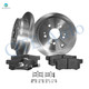 Set of 6 Rear Brake Disc Rotors 305mm-Ceramic Brake Pad Kit For 2013-2018 Acura RDX D1086 7418B