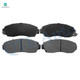 Set of 12 Front 296mm-Rear 305mm Brake Disc Rotors-Ceramic Brake Pad Kit For 2007-2011 Honda CR-V