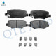 Set of 6 Rear Drilled Slotted Brake Disc Rotors 316mm-Ceramic Brake Pad Kit For 2018 Jeep Wrangler JK