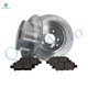 Set of 6 Rear Drilled Slotted Brake Disc Rotors 291.45mm-Ceramic Brake Pad Kit For 2015-2019 Nissan Altima
