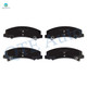 Set of 6 Front Drilled Slotted Brake Disc Rotors 303mm-Ceramic Brake Pad Kit For 2006-2011 Buick Lucerne
