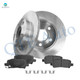 Set of 6 Rear Brake Disc Rotors 270mm-Ceramic Brake Pad Kit For 2014 2015 Chevrolet Impala Limited