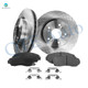 Set of 6 Front Brake Disc Rotors 296mm-Ceramic Brake Pad Kit For 2007-2011 Honda CR-V