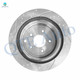 Set of 6 Rear Drilled Slotted Brake Disc Rotors 308mm-Ceramic Brake Pad Kit For 2003-2008 Infiniti FX45
