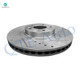 Front Drilled Slotted Brake Disc Rotors 320mm For 2014 2015 KIA Sorento