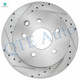 Set of 4 Front 296mm-Rear 291.5mm Drilled Slotted Brake Disc Rotors For 2011-2017 Nissan Juke
