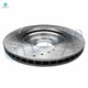 Front Drilled Slotted Brake Disc Rotors 296mm For 2015 Nissan Leaf