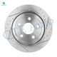 Rear Drilled Slotted Brake Disc Rotors 330mm For 2011-2020 Jeep Grand Cherokee
