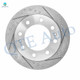 Set of 4 Front 330mm-Rear 345mm Drilled Slotted Brake Disc Rotors For 2006-2016 GMC Savana 2500