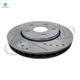 Set of 4 Front 302mm-Rear 328mm Drilled Slotted Brake Disc Rotors For 2012 2015 2016 Dodge Grand Caravan