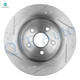 Set of 4 Front-Rear Drilled Slotted Brake Disc Rotors 330mm For 2011-2020 Jeep Grand Cherokee