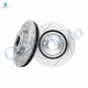 Front Drilled Slotted Brake Disc Rotors 294mm For 2008-2014 Dodge Avenger