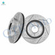 Front Drilled Slotted Brake Disc Rotors 262mm For 2004-2011 Honda Civic