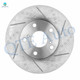 Front Drilled Slotted Brake Disc Rotors 275mm For 1995-2004 Toyota Avalon