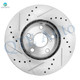 Front Drilled Slotted Brake Disc Rotors 275mm For 1998-2003 Toyota Sienna