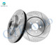 Front Drilled Slotted Brake Disc Rotors 345mm For 2006-2021 Dodge Charger