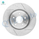 Set of 4 Front 325mm-Rear 330mm Drilled Slotted Brake Disc Rotors For 2010-2019 Ford Taurus