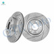 Rear Drilled Slotted Brake Disc Rotors 270mm For 2005-2008 Chevrolet Cobalt