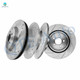 Set of 4 Front 345mm-Rear 320mm Drilled Slotted Brake Disc Rotors For 2007 2009-2011 2021 Dodge Charger