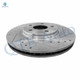 Front Drilled Slotted Brake Disc Rotors 296mm For 2004-2012 Chevrolet Malibu