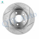 Set of 4 Front 296mm-Rear 270mm Drilled Slotted Brake Disc Rotors For 2004-2012 Chevrolet Malibu
