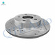 Set of 4 Front 296mm-Rear 270mm Drilled Slotted Brake Disc Rotors For 2004-2012 Chevrolet Malibu