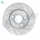 Front Drilled Slotted Brake Disc Rotors 278mm For 2013-2018 Ford C-Max