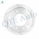 Rear Drilled Slotted Brake Disc Rotors For 2011-2018 GMC Sierra 3500 HD