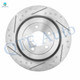 Rear Drilled Slotted Brake Disc Rotors 330mm For 2011-2014 Ford Edge