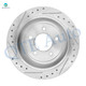 Rear Drilled Slotted Brake Disc Rotors 334mm For 2004 Ford F-150 Heritage