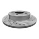 Rear Drilled Slotted Brake Disc Rotors 266.95mm For 1994-2004 Ford Mustang