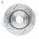 Front Drilled Slotted Brake Disc Rotors 296mm For 2008-2013 Nissan Rogue