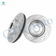 Front Drilled Slotted Brake Disc Rotors For 2014-2018 Ford Transit Connect