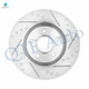 Front Drilled Slotted Brake Disc Rotors For 2014-2018 Ford Transit Connect