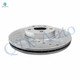 Front Drilled Slotted Brake Disc Rotors For 2014-2018 Ford Transit Connect