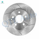 Front Drilled Slotted Brake Disc Rotors 295mm For 2012-2015 Mercedes-Benz SLK250