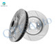 Front Drilled Slotted Brake Disc Rotors 325mm For 2008 2011-2013 Ford F-350 Super Duty