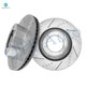 Front Drilled Slotted Brake Disc Rotors 319mm For 2000-2006 Toyota Tundra