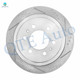 Rear Drilled Slotted Brake Disc Rotors 348mm For 2011 Ford F-150