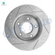 Front Drilled Slotted Brake Disc Rotors 302mm For 2008-2016 Dodge Grand Caravan