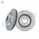 Front Drilled Slotted Brake Disc Rotors 262mm For 2011-2015 Honda CR-Z