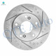 Front Drilled Slotted Brake Disc Rotors 262mm For 2011-2015 Honda CR-Z