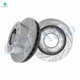 Front Drilled Slotted Brake Disc Rotors 325mm For 2001-2004 Chevrolet Silverado 2500